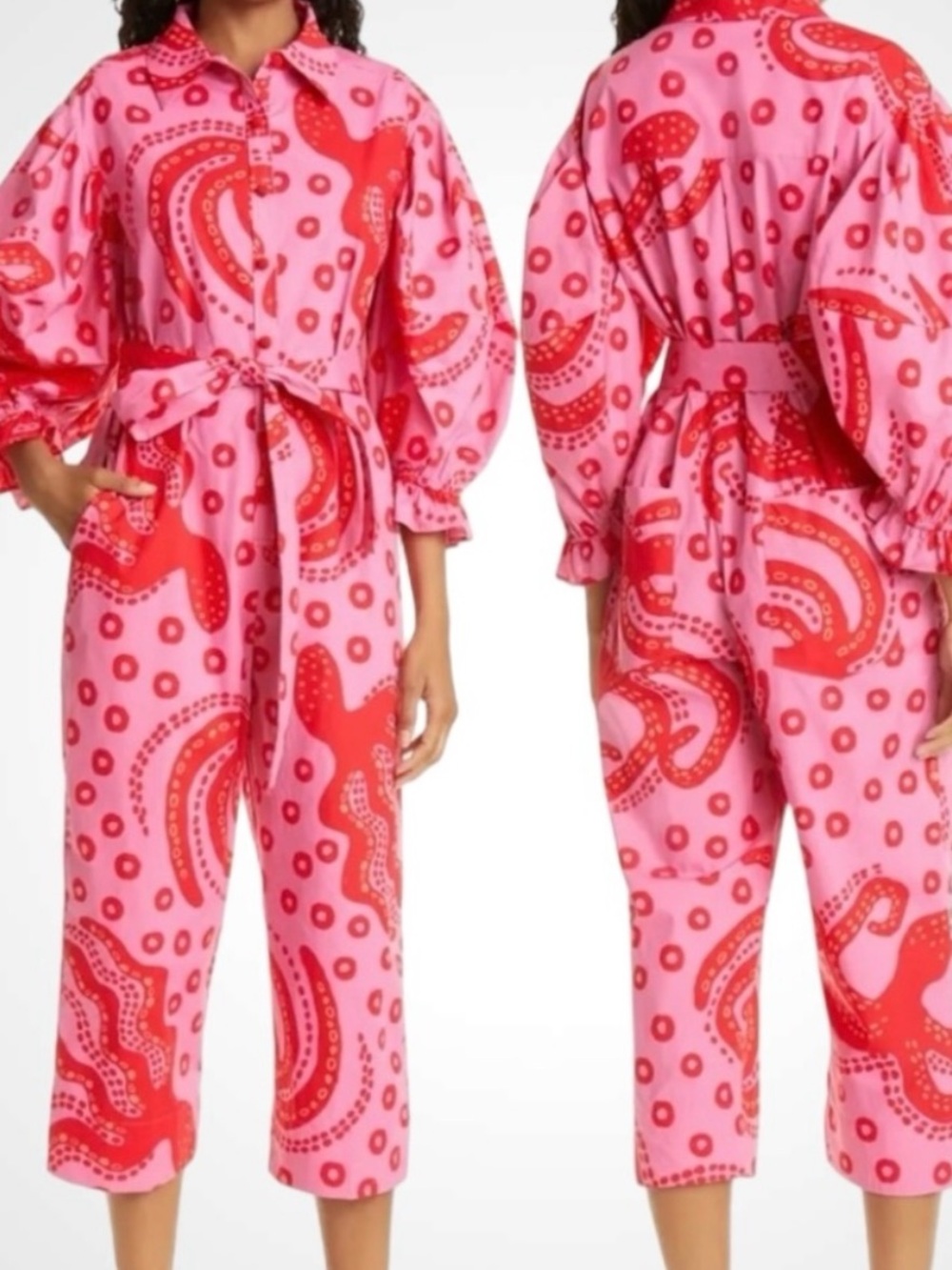 NWT! Farm Rio Octocool Octopus Print Jumpsuit Sz XS